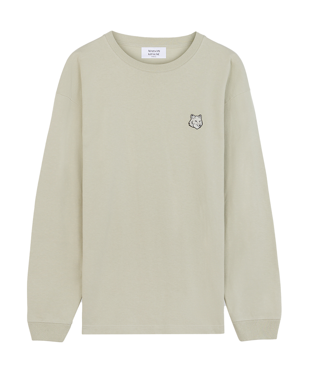 MAISON KITSUNÉ 天鵝白變化狐狸頭LOGO舒適長TEE 中性 男 XS 誠品線上