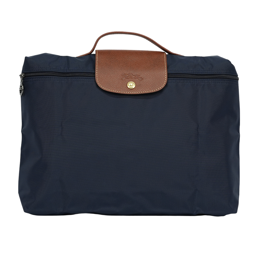 【LONGCHAMP】S號 LE PLIAGE手提公事包(海軍藍)/ 平行輸入