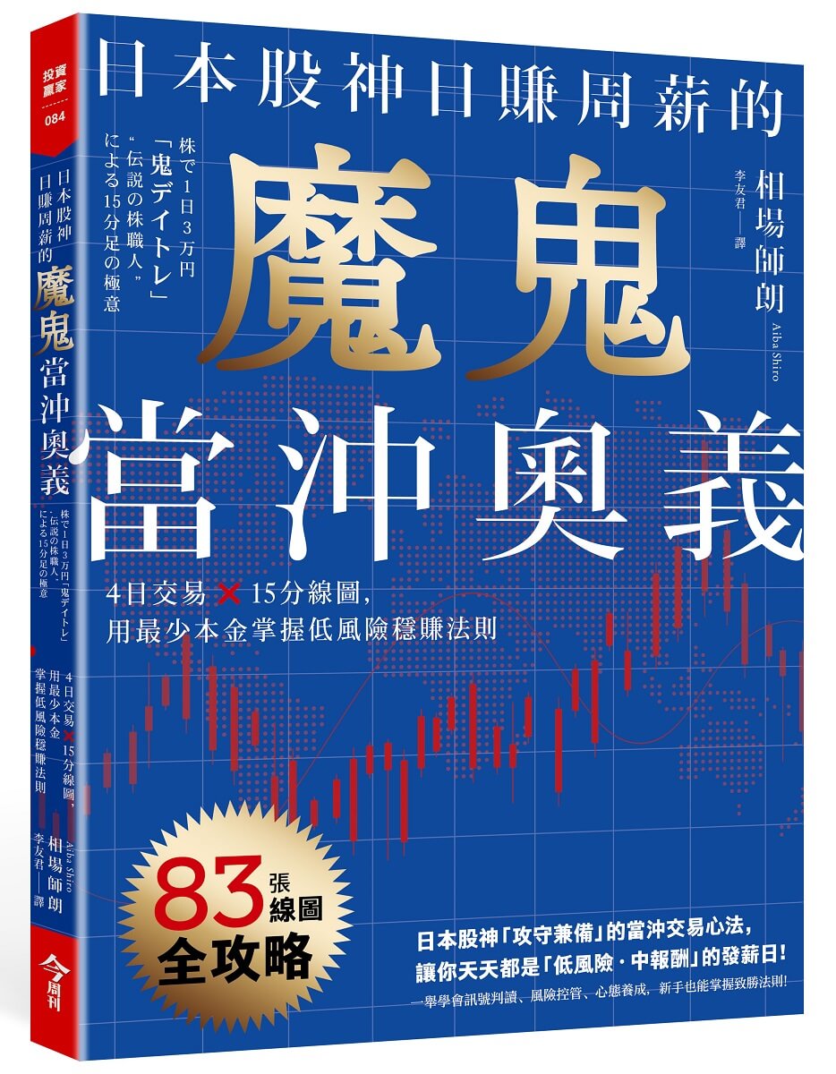 日本股神日賺周薪的魔鬼當沖奧義: 4日交易X15分線圖, 用最少本金掌握低風險穩賺法則