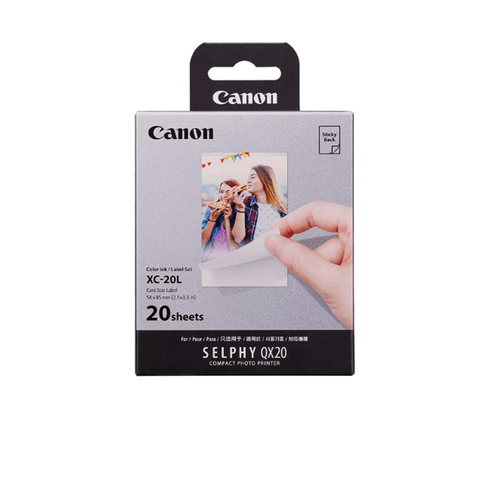 Canon XC-20L 捷運卡尺寸貼紙 相印紙 QX20專用 (60入)