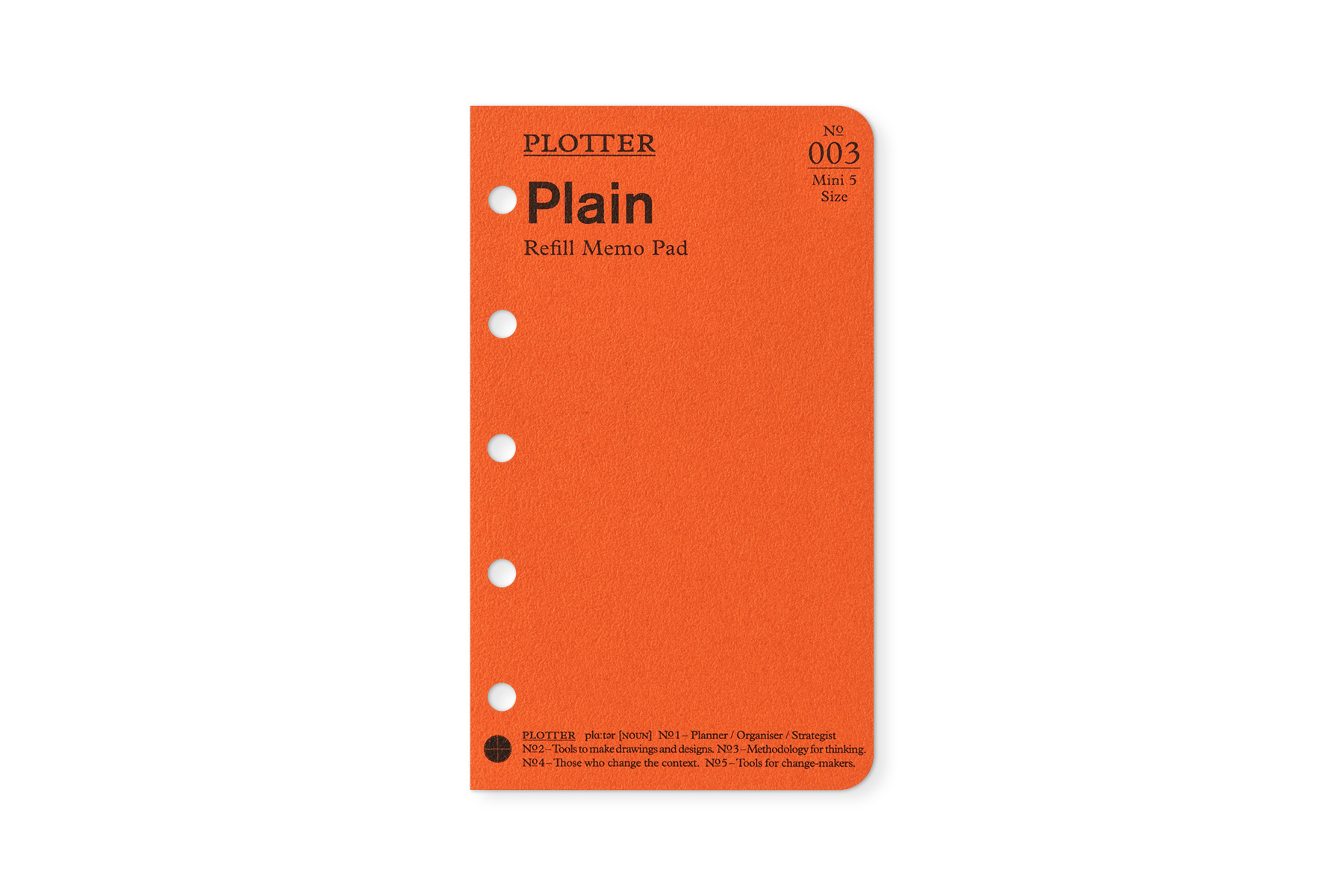 日本PLOTTER 003 萬用手冊內頁M5 空白| 誠品線上