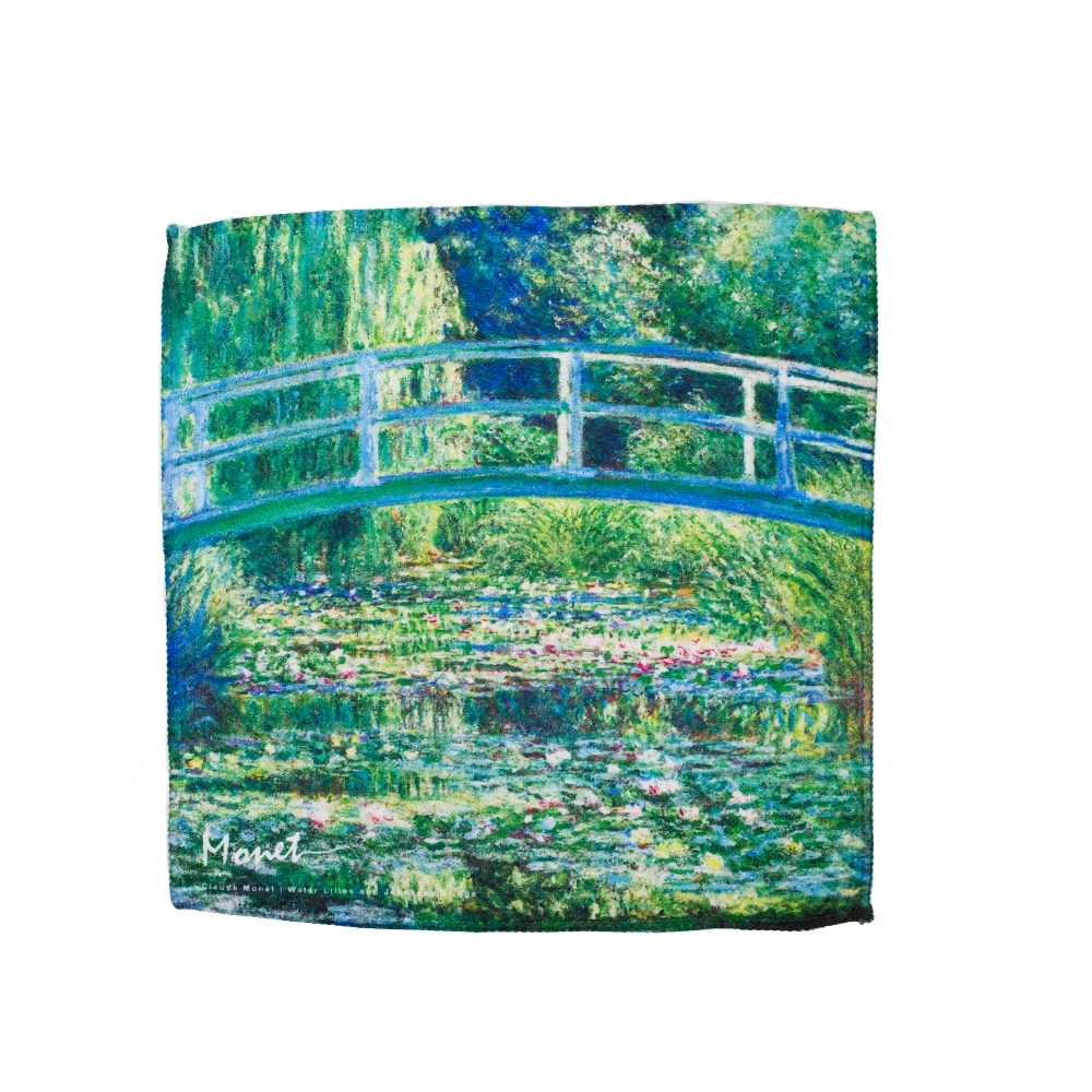 翡冷翠文創藝術小方巾/ 莫內/ 睡蓮池上的日本橋