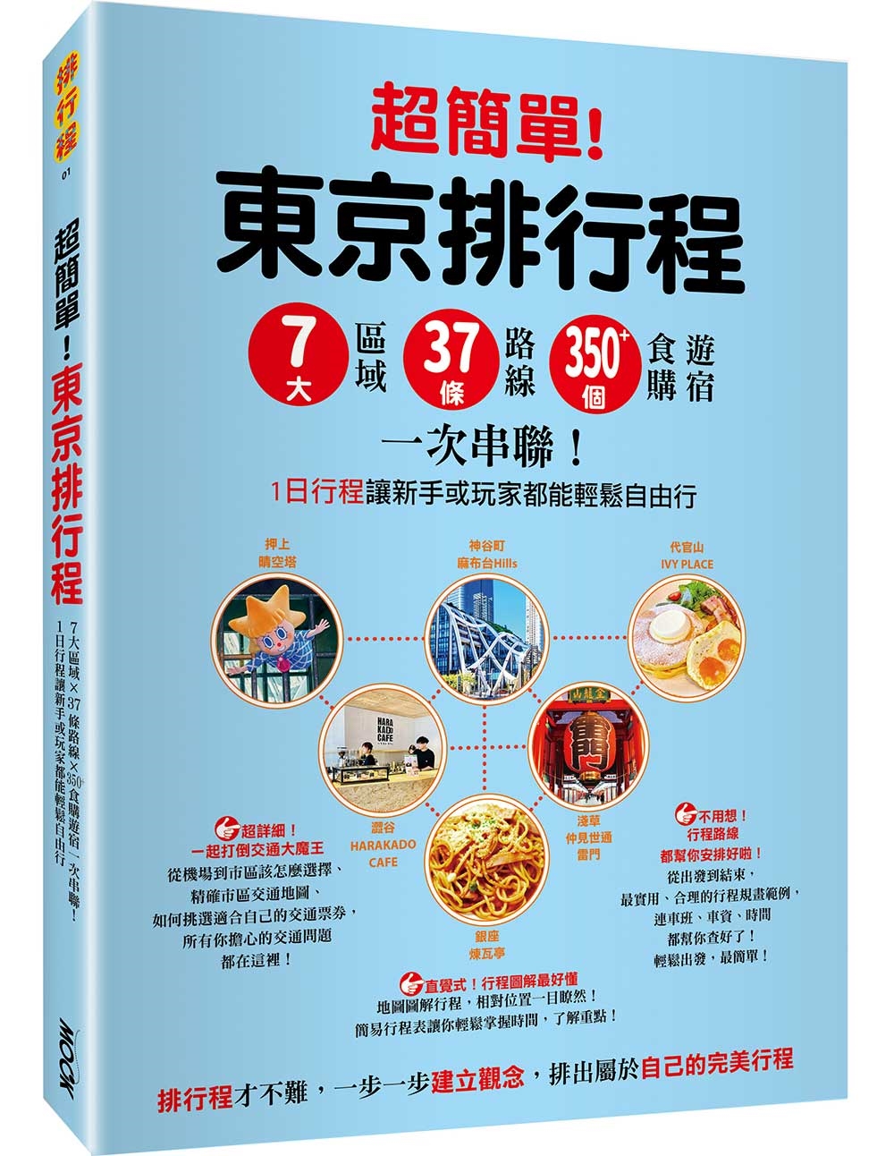 超簡單! 東京排行程: 7大區域x 37條路線x350+食購遊宿一次串聯! 1日行程讓新手或玩家都能輕鬆自由行