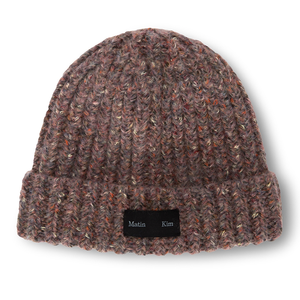 韓國MATIN KIM MATIN MIXED YARN BEANIE 韓製混紡紗線毛帽粉色PINK