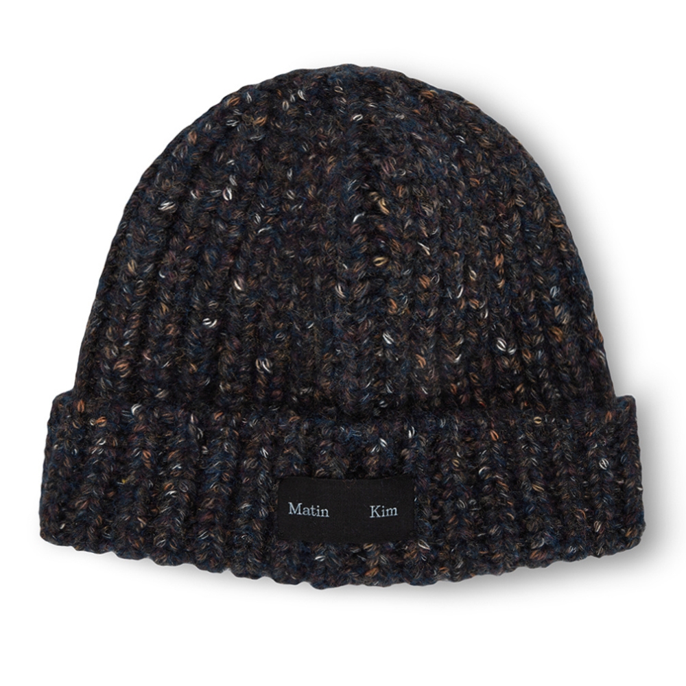 帽子 MATIN KIM STRIPE CHUNKY BEANIE MATIN KIM】STRIPE CHUNKY BEANIE☆送料・関税込 (Matin Kim/ニット