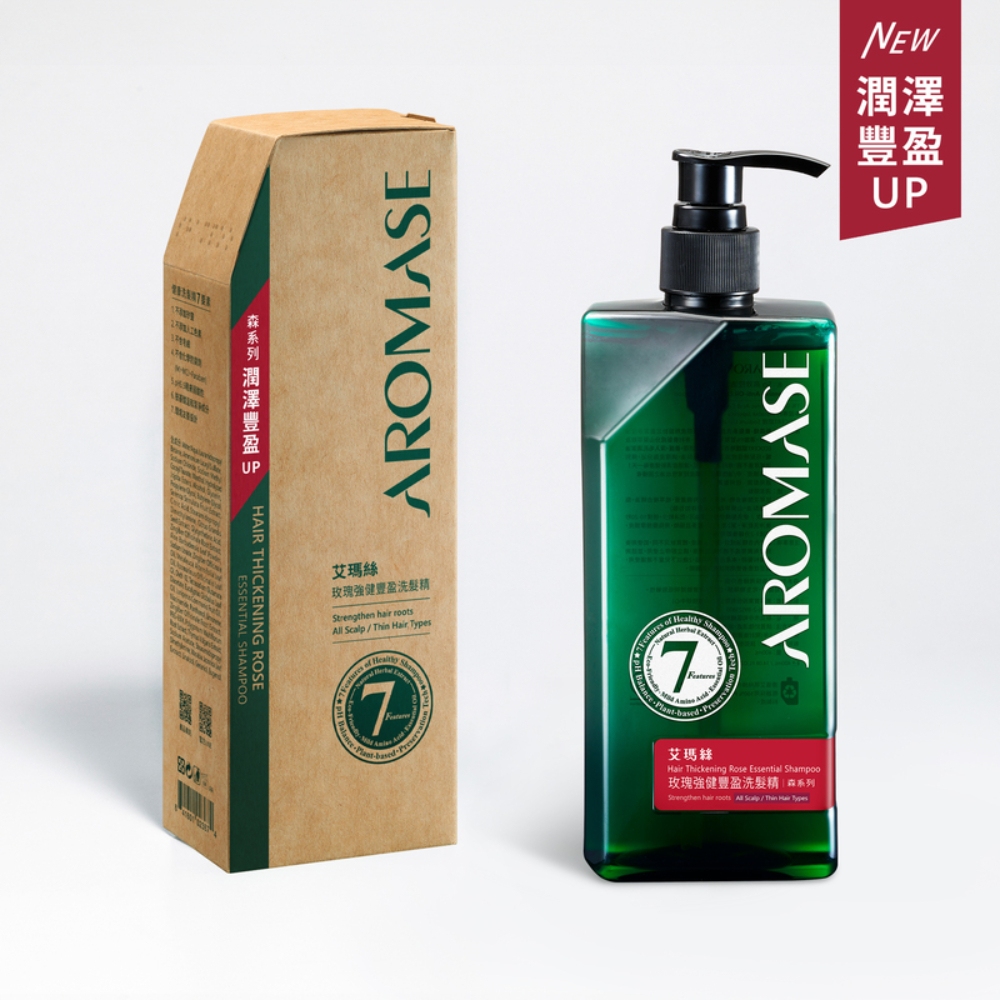 AROMASE艾瑪絲森系列玫瑰強健豐盈洗髮精/ 400mL