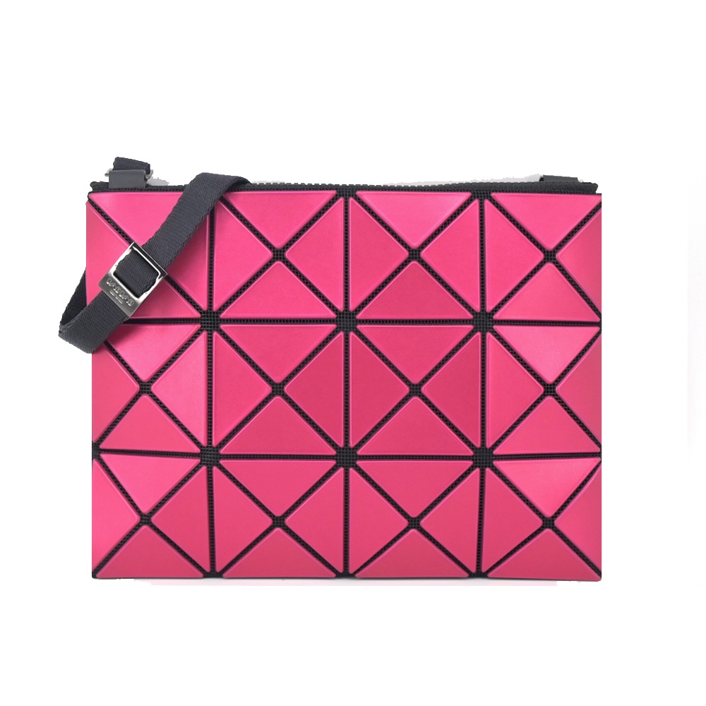 ISSEY MIYAKE 三宅一生 BAOBAO LUCENT 金屬炫彩3X4小斜背-多色選/平行輸入/ 桃粉