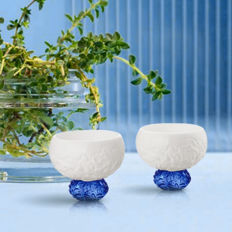 琉璃工房 LIVING 珍喜四季 春牡丹 (對杯)