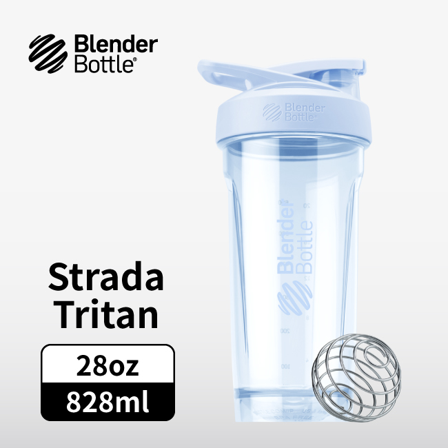 Blender Bottle Strada 按壓式Tritan運動水壺28oz/828ml 泡泡藍