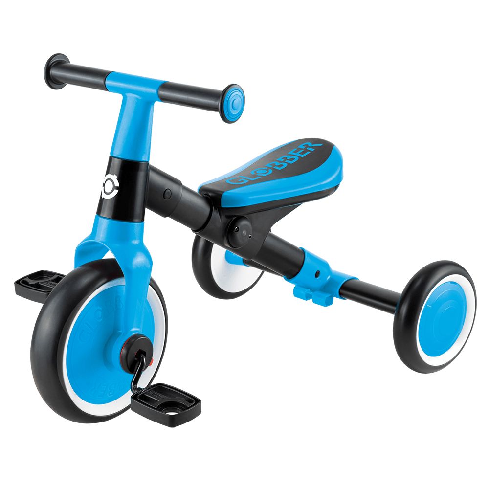 GLOBBER LEARNING TRIKE 2合1多功能滑步腳踏車/ 天空藍