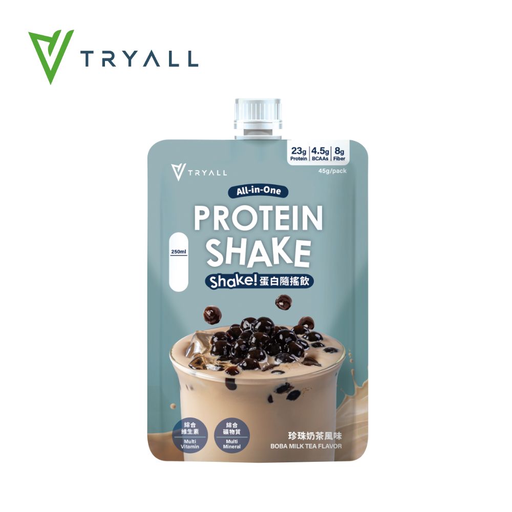 [台灣 TRYALL] Shake! 蛋白隨搖飲 (45g/包)/ 珍珠奶茶風味