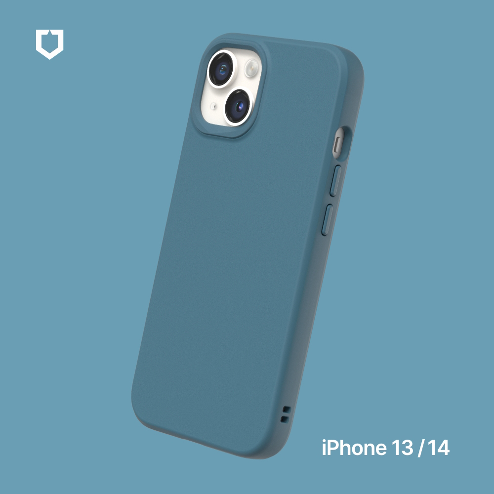 【RHINOSHIELD 犀牛盾】iPhone 14/iPhone 13 6.1吋 SolidSuit 經典防摔背蓋手機保護殼(獨家耐衝擊材料)/ 深海藍