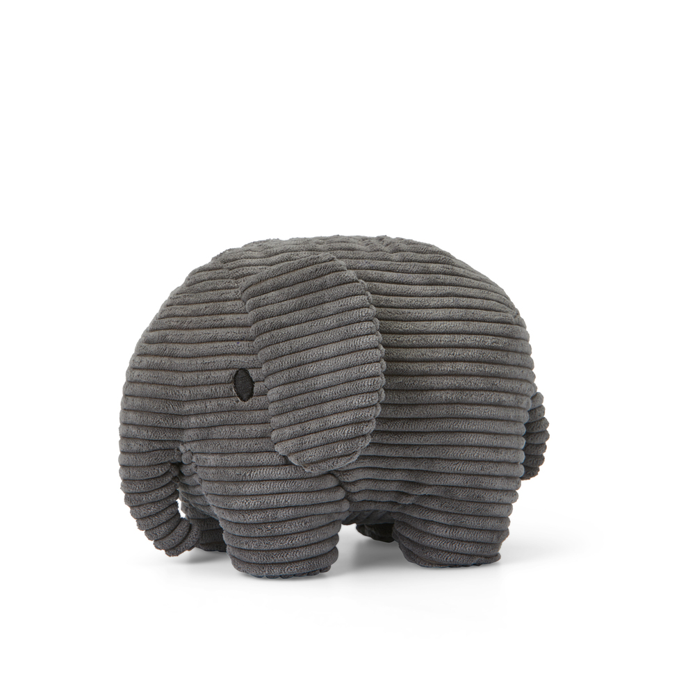 荷蘭BON TON TOYS Elephant小象ECO燈芯絨填充玩偶/ 灰/ 23cm