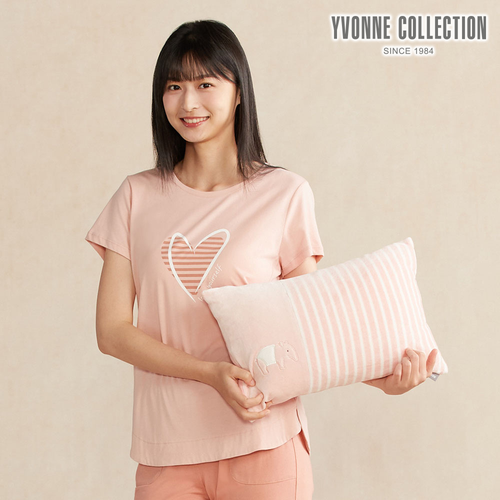 YVONNE COLLECTION馬來貘方形抱枕(30x45公分)-貝殼粉