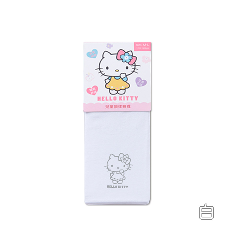 【ONEDER旺達棉品】Hello Kitty兒童韻律褲襪/ 白色/ M