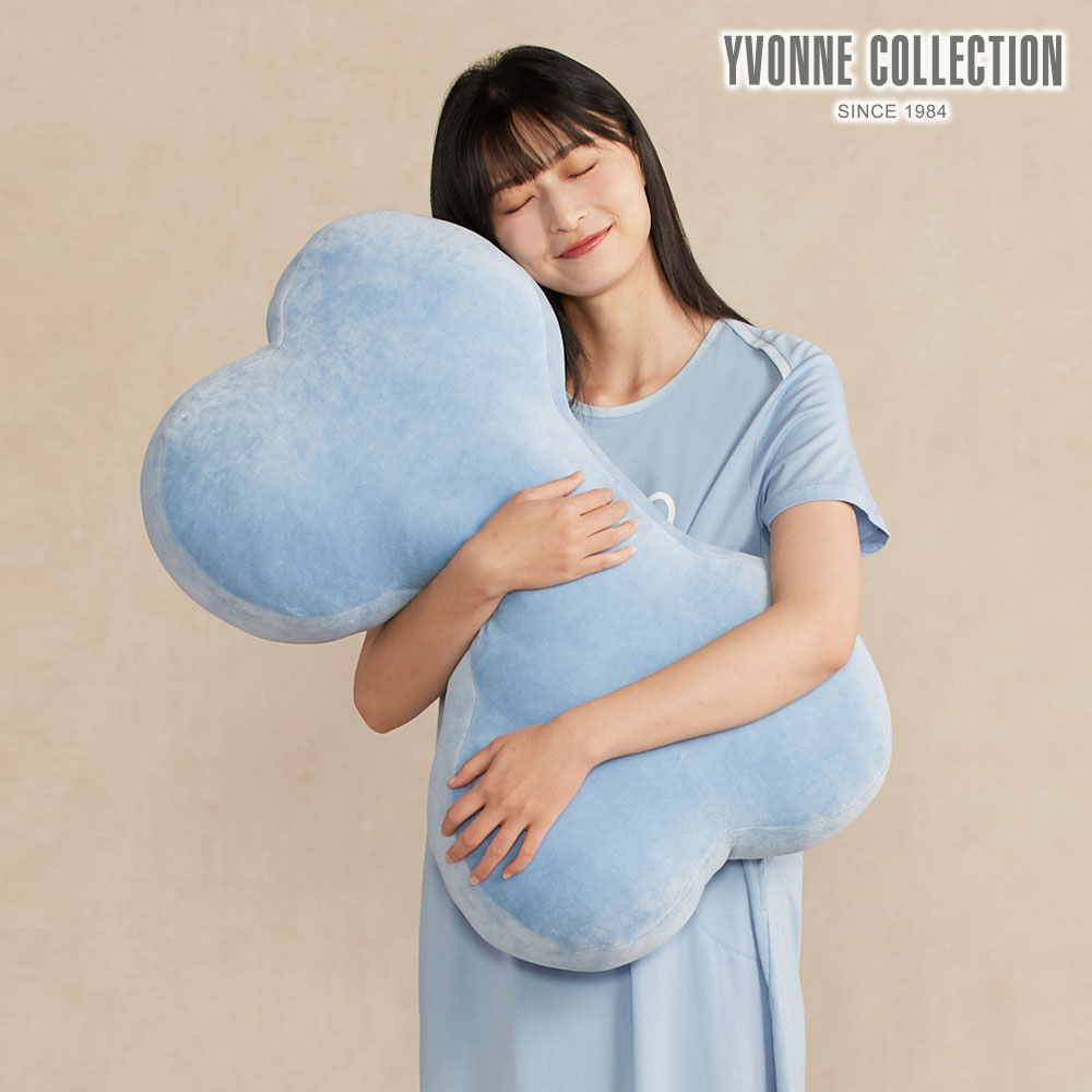 YVONNE COLLECTION素面大骨頭抱枕-海島藍