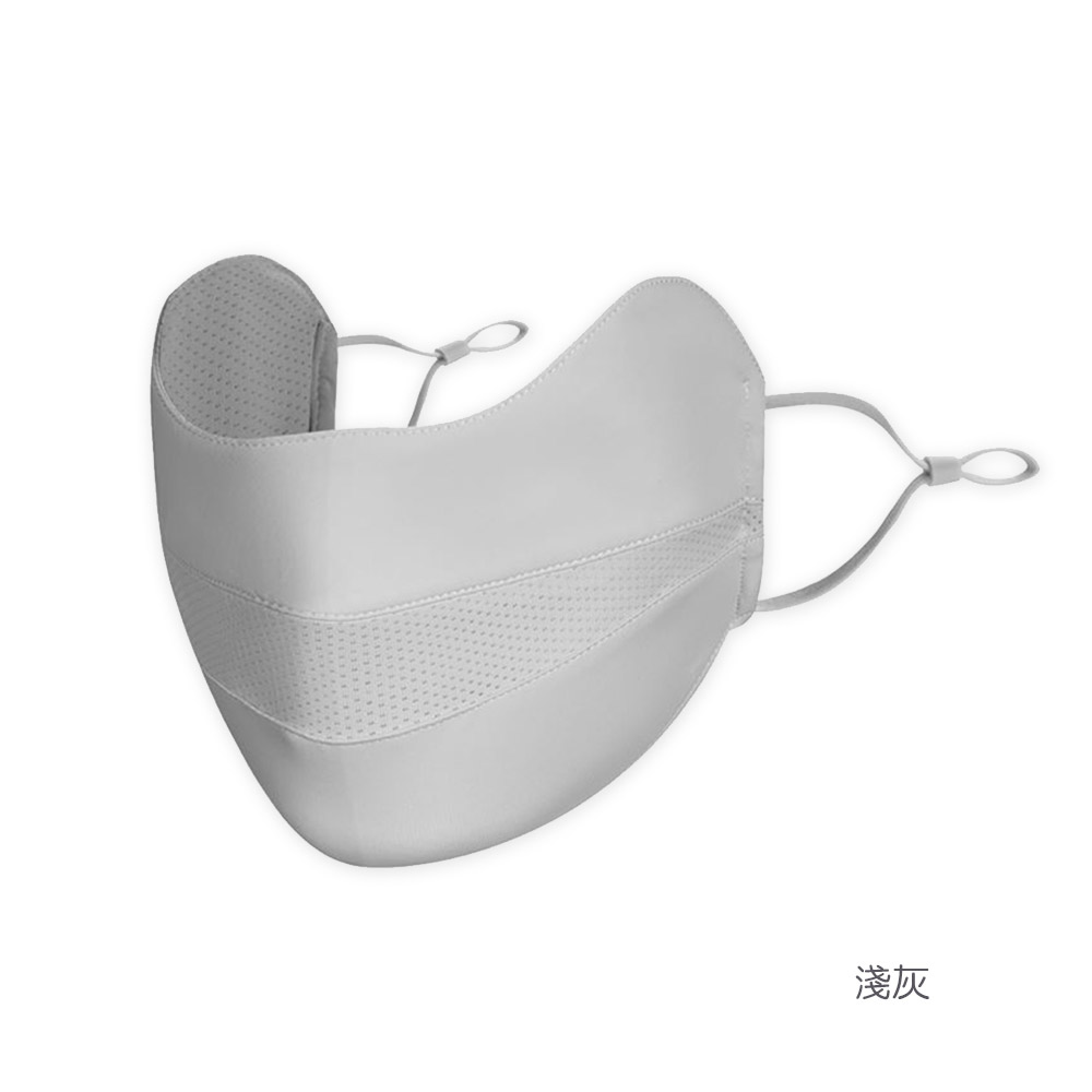 【ONEDER旺達棉品】冰絲涼感透氣立體口罩-23/ 淺灰3