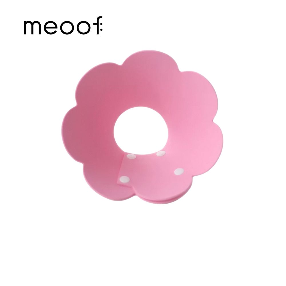 meoof 寵物伊莉莎白圈 防舔頭套 L號 粉色
