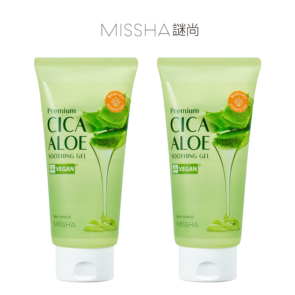 【MISSHA謎尚】積雪草蘆薈保濕凝膠 (300ml/罐)x2