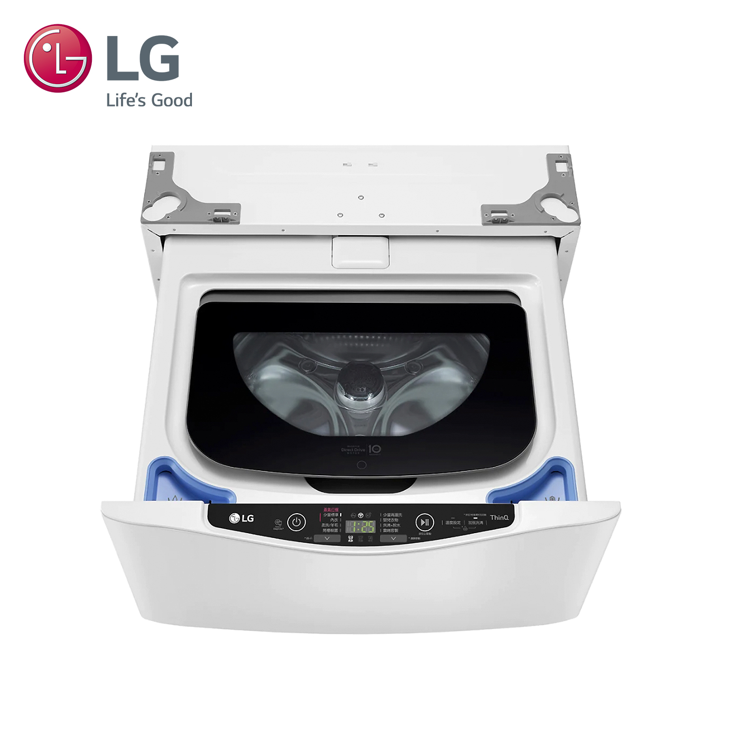 【LG 樂金】 2KG蒸氣洗脫WiFi迷你洗衣機 需搭配上洗洗衣機 (WT-SD201AHW)