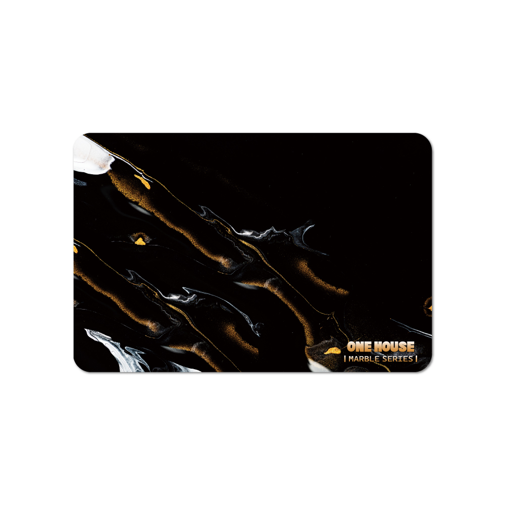 【ONE HOUSE】希臘原創珪藻土瀝水軟墊(45x30CM 1入)/ 黑曜石紋
