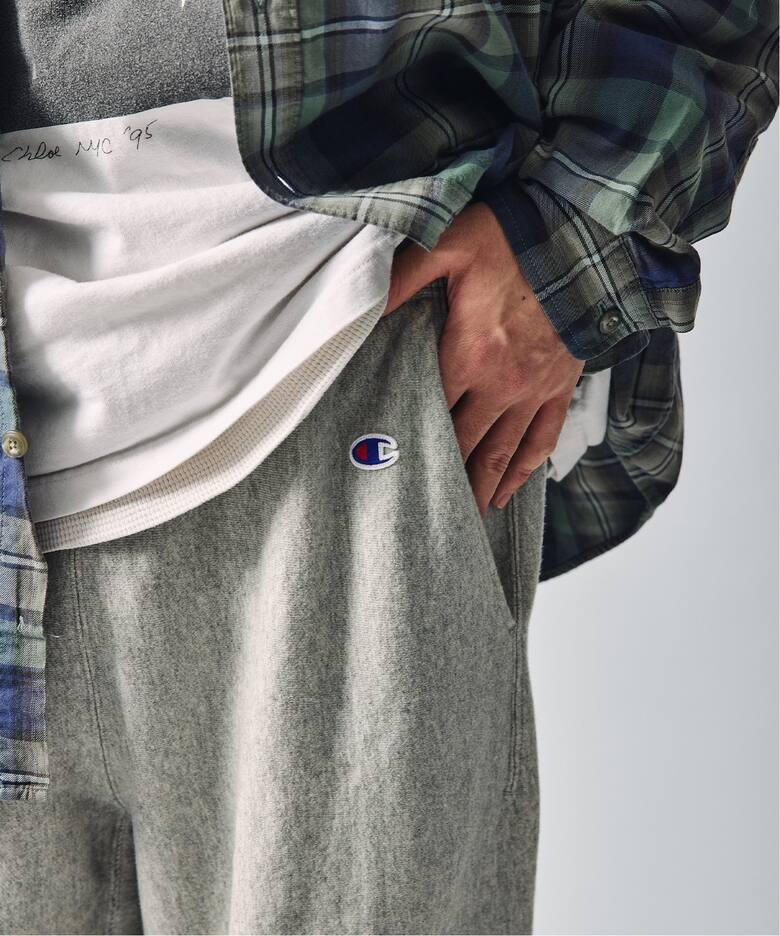 JS/JOURNAL STANDARD x CHAMPION 棉長褲/褲子/灰色(006)/L