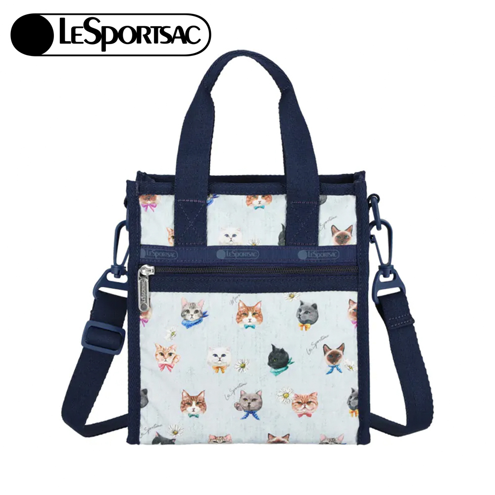 Lesportsac 小方型手提肩背托特包/ 晴空貓語