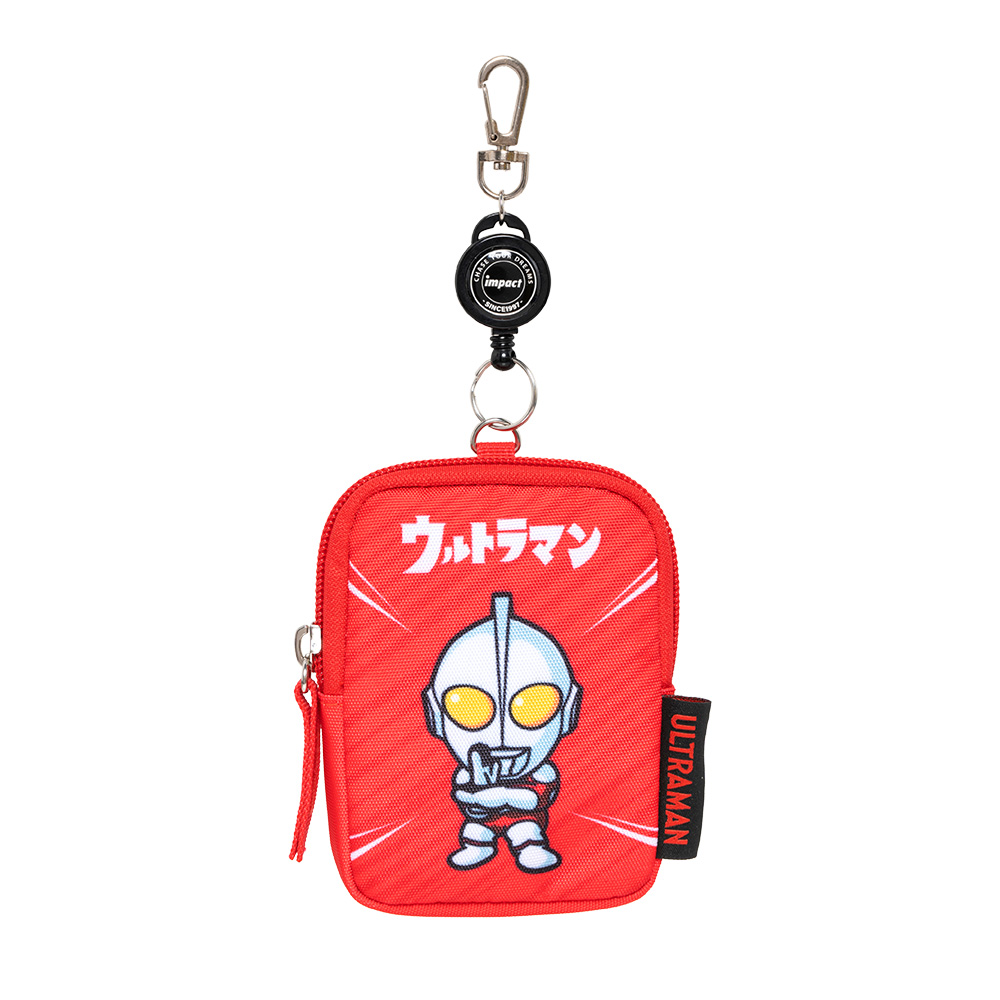 IMPACT怡寶Ultraman超人力霸王伸縮票卡零錢包/ 紅色/ IMUTL02RD