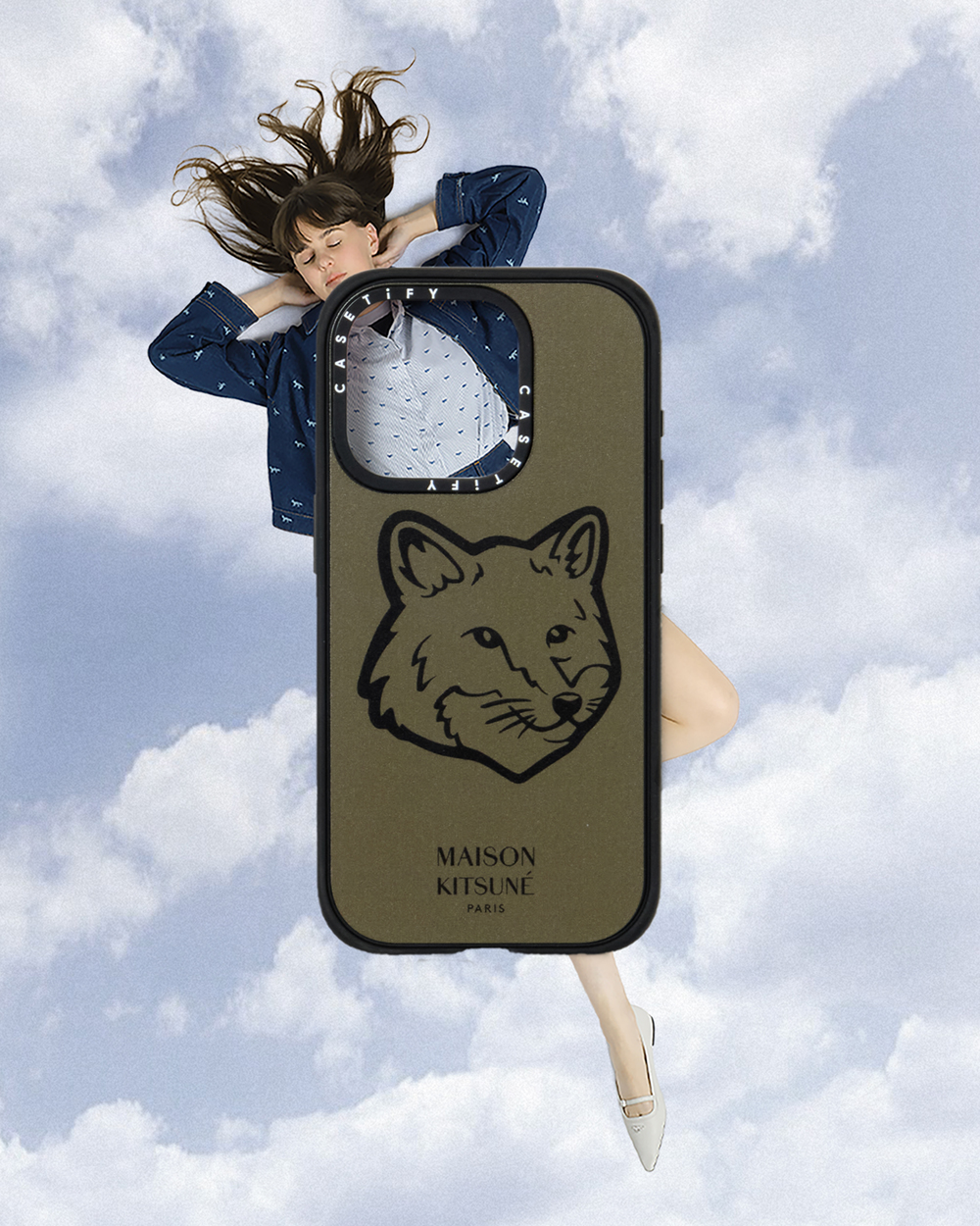 MAISON KITSUNÉ x CASETIFY MagSafe IPHONE手機殼_紫藤紫/ 15 PRO MAX
