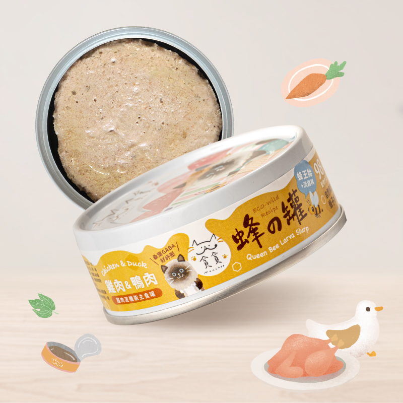 貪貪蜂之罐主食罐/ 鴨肉&雞肉/ 1入