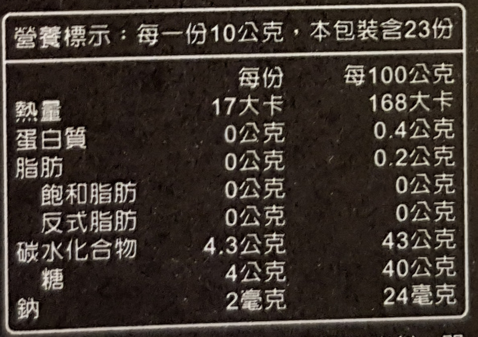 營養標示