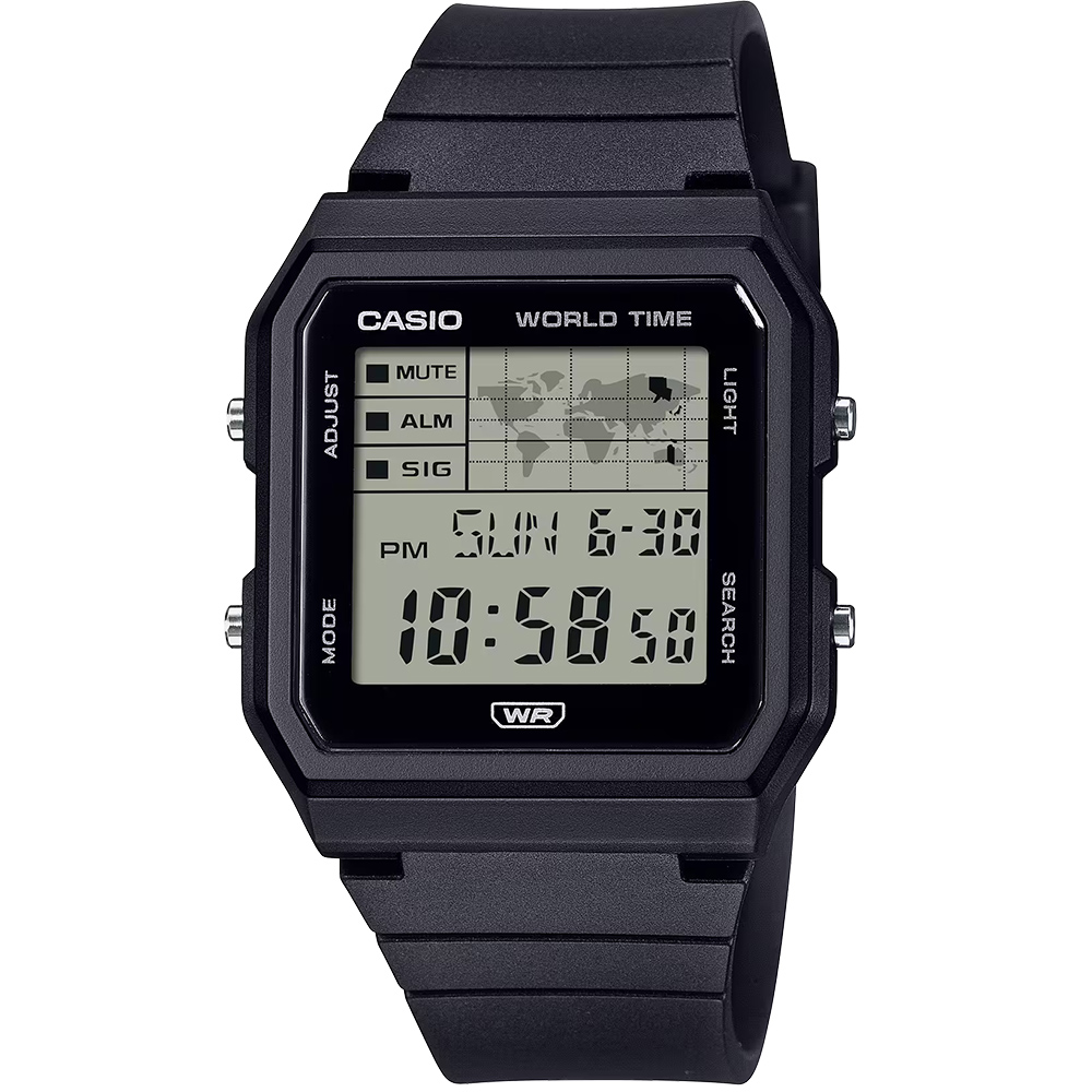 CASIO 卡西歐 休閒方形電子錶-黑 手錶 學生錶 LF-30W-1A