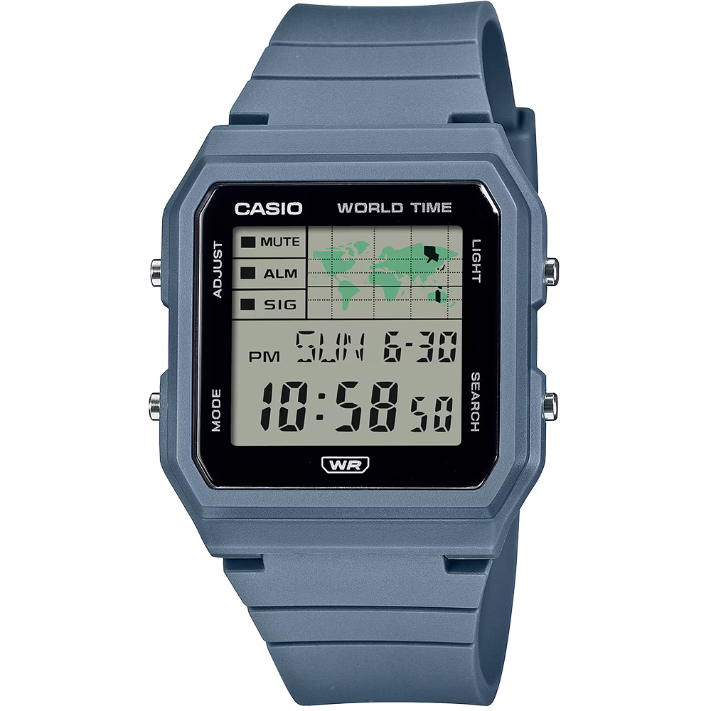 CASIO 卡西歐 休閒方形電子錶-藍 手錶 學生錶 LF-30W-2A