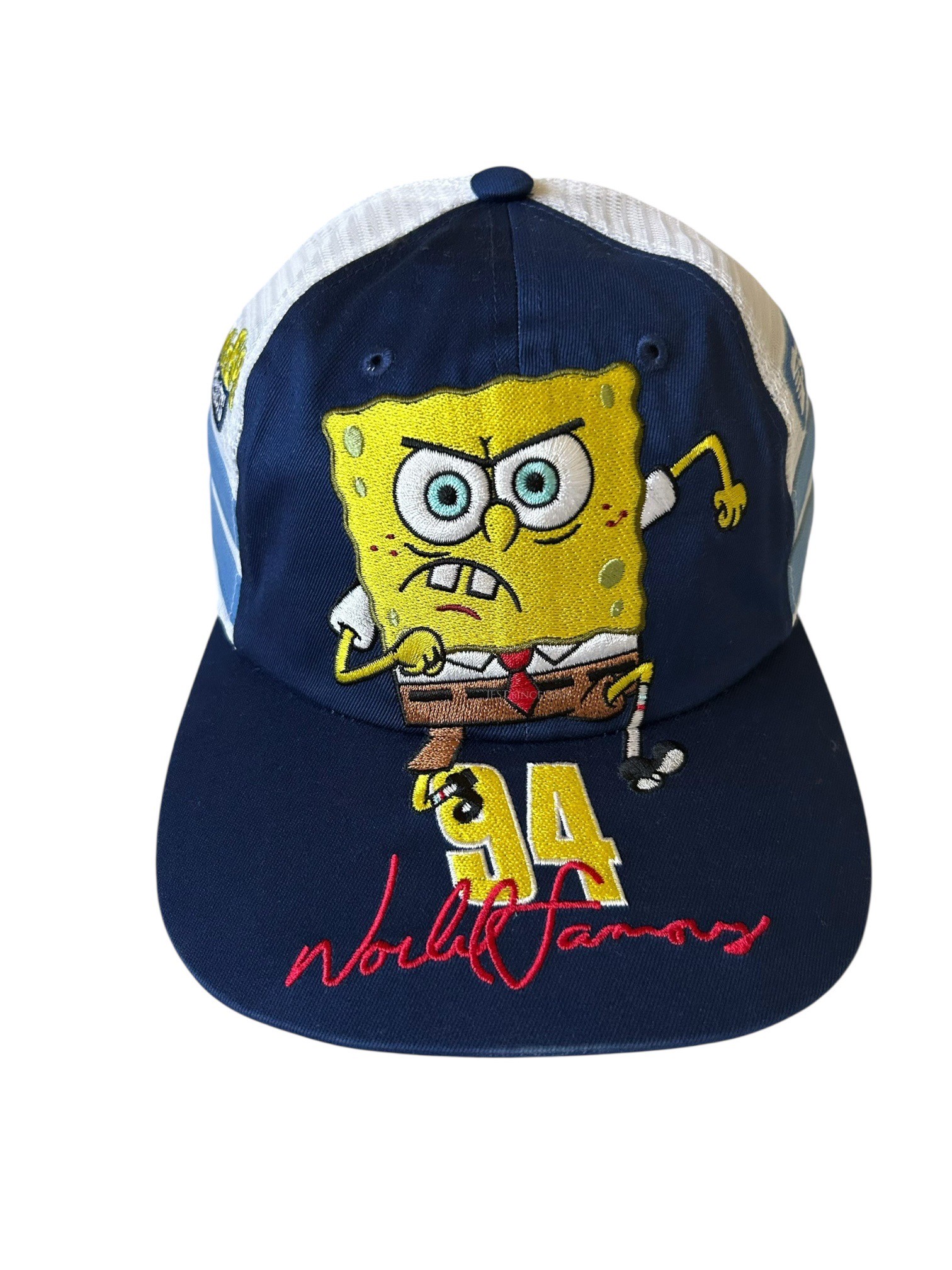 現貨】Supreme x SpongeBob 聯名款帽子(SS25 藍棉網帽海綿寶寶聯名限量 