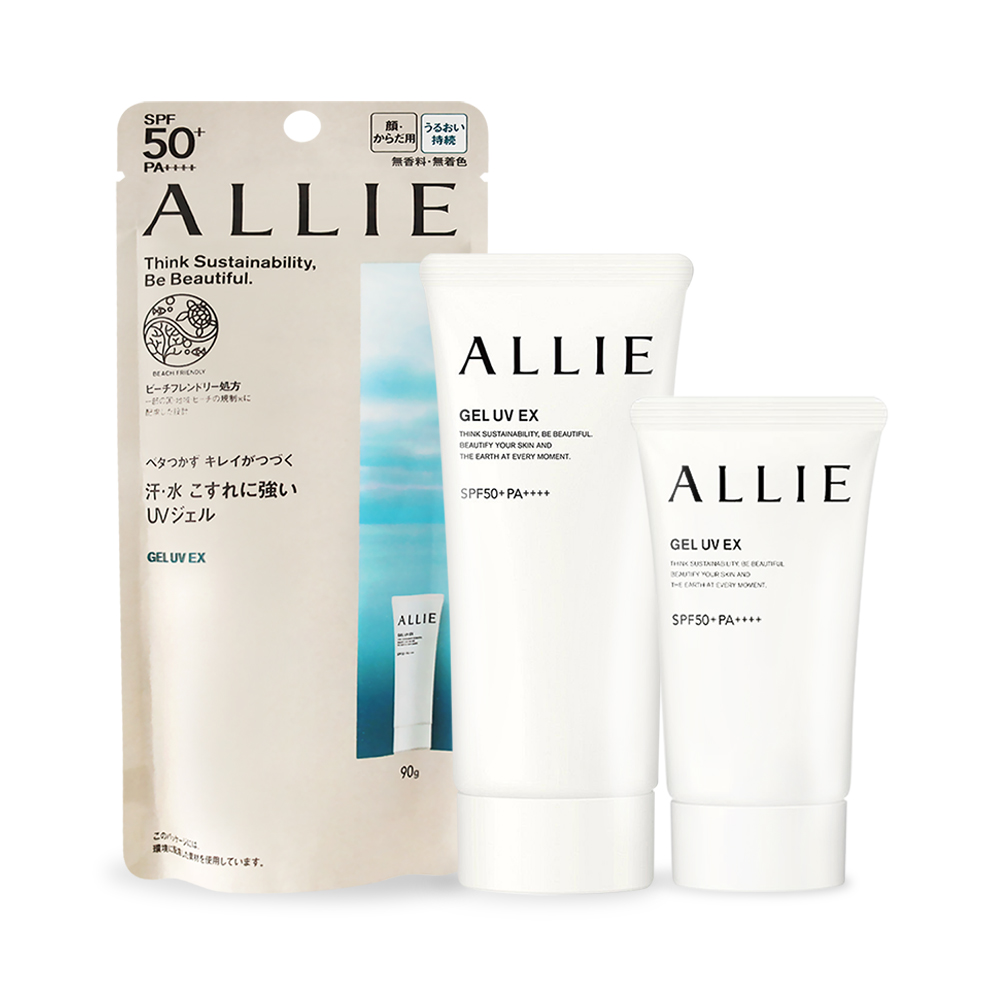 KANEBO 佳麗寶 ALLIE持采UV高效防曬水凝乳EX SPF50+ PA++++(90g+40g)-公司貨
