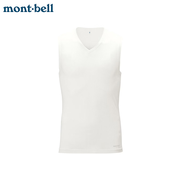 【Montbell】COOL MESH SS SHIRTS男款無袖內衣 / 透氣快乾/ 白/ XL