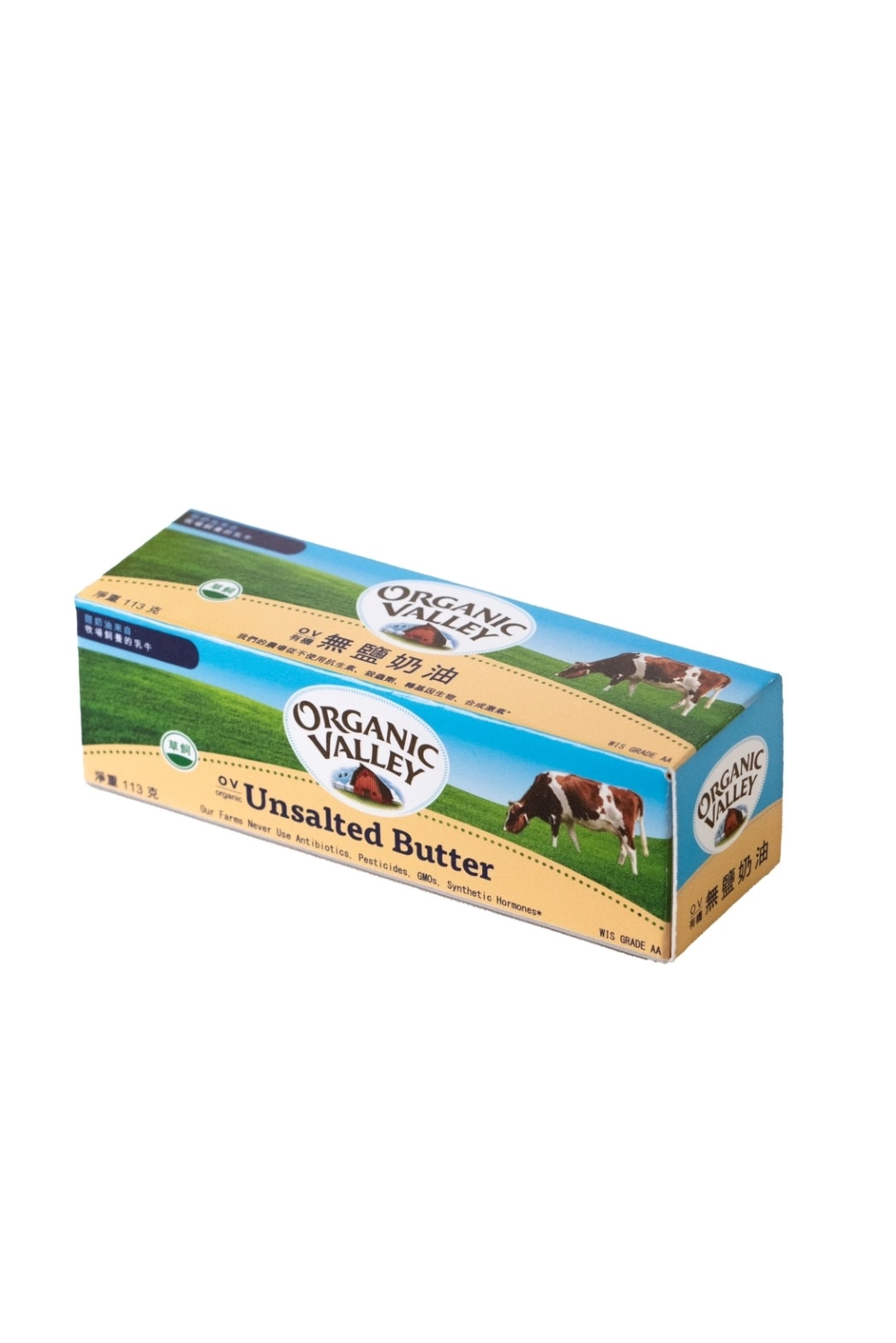 【Organic Valley】有機草飼無鹽奶油/ 1入