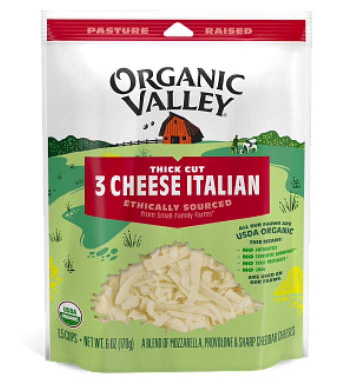 【Organic Valley】有機義大利混合乳酪絲