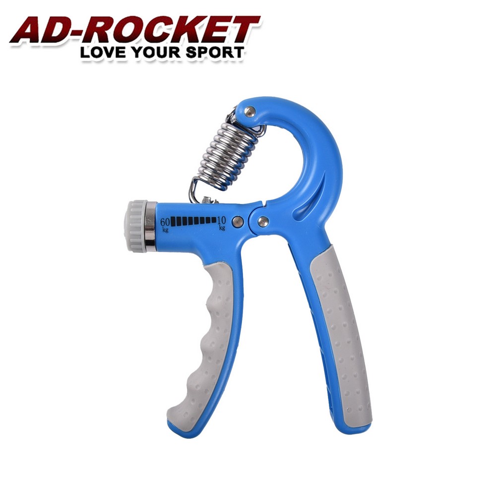 【AD-ROCKET】可調節R型握力器 10~60kg/ 藍色
