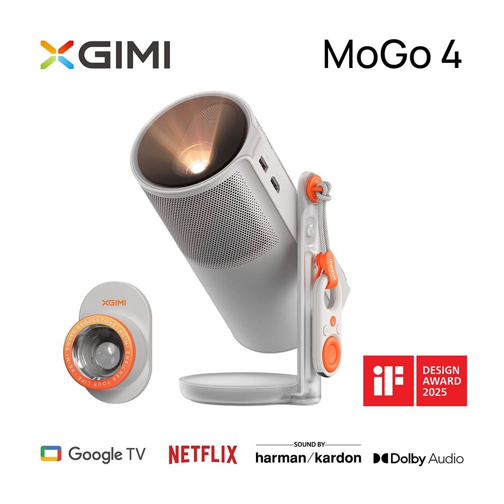 加贈XGIMI 萬象濾鏡三件組 市價3900元【XGIMI 極米】MoGo 4 Google TV智慧投影機