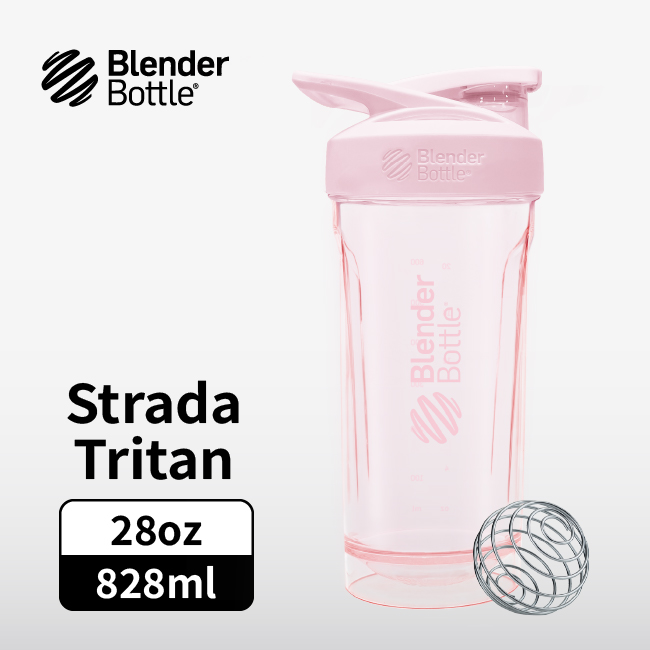 Blender Bottle Strada Tritan按壓式運動水壺/ 28oz/ 828ml/ 水漾粉