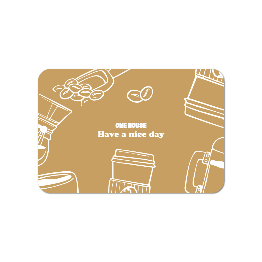 【ONE HOUSE】北歐原創珪藻土瀝水軟墊(45x30CM 1入)/ 摩卡咖啡