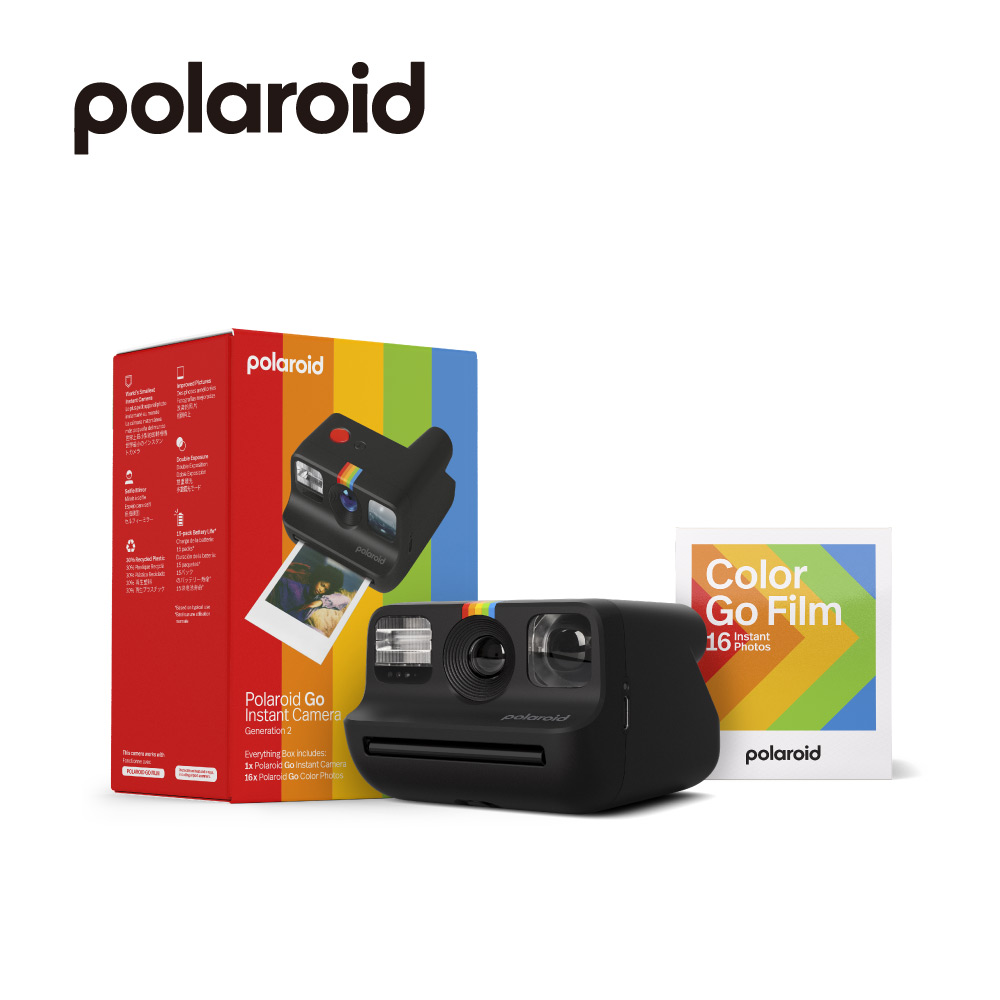 Polaroid 寶麗萊 GO G2 拍立得相機套裝版 (內含16張相紙)/ 黑色