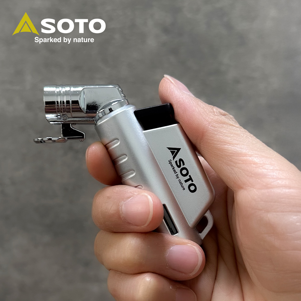 日本SOTO L型填充式掌中點火器ST-A486限定系列/ 星燦銀(ST-A486SVEXP)