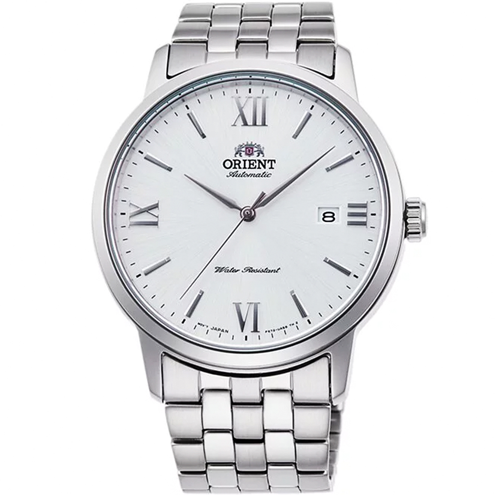 ORIENT 東方錶 DATE系列 紳士機械錶-銀x白/41.6mm/ RA-AC0F10S