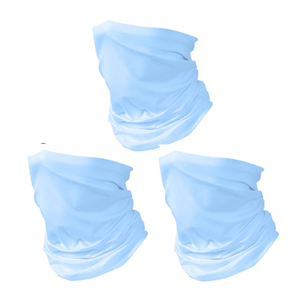 台灣製耳掛式涼感防曬面罩 超值三入組/ 藍色三入