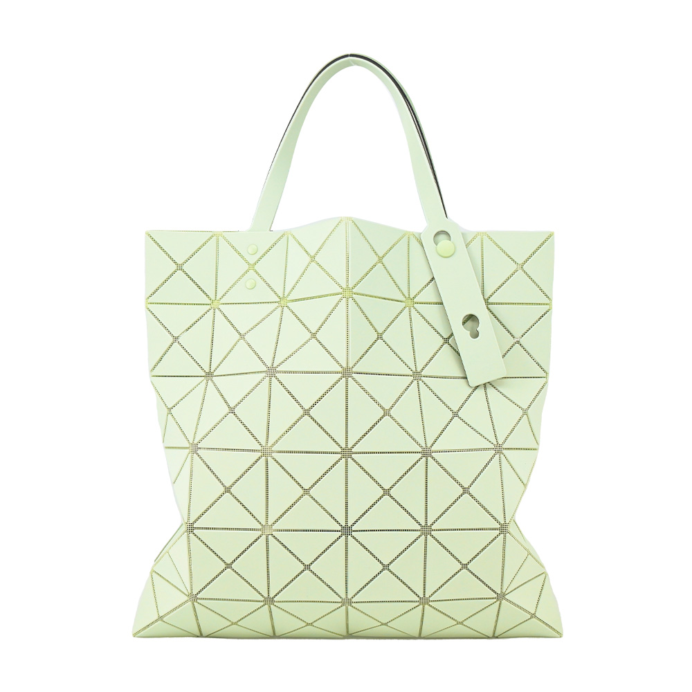 ISSEY MIYAKE 三宅一生 BAOBAO LUCENT 6x6霧面手提包包-淺綠×綠/平行輸入