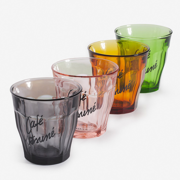 CAFÉ KITSUNÉ 灰色法國Duralex強化玻璃杯25CL