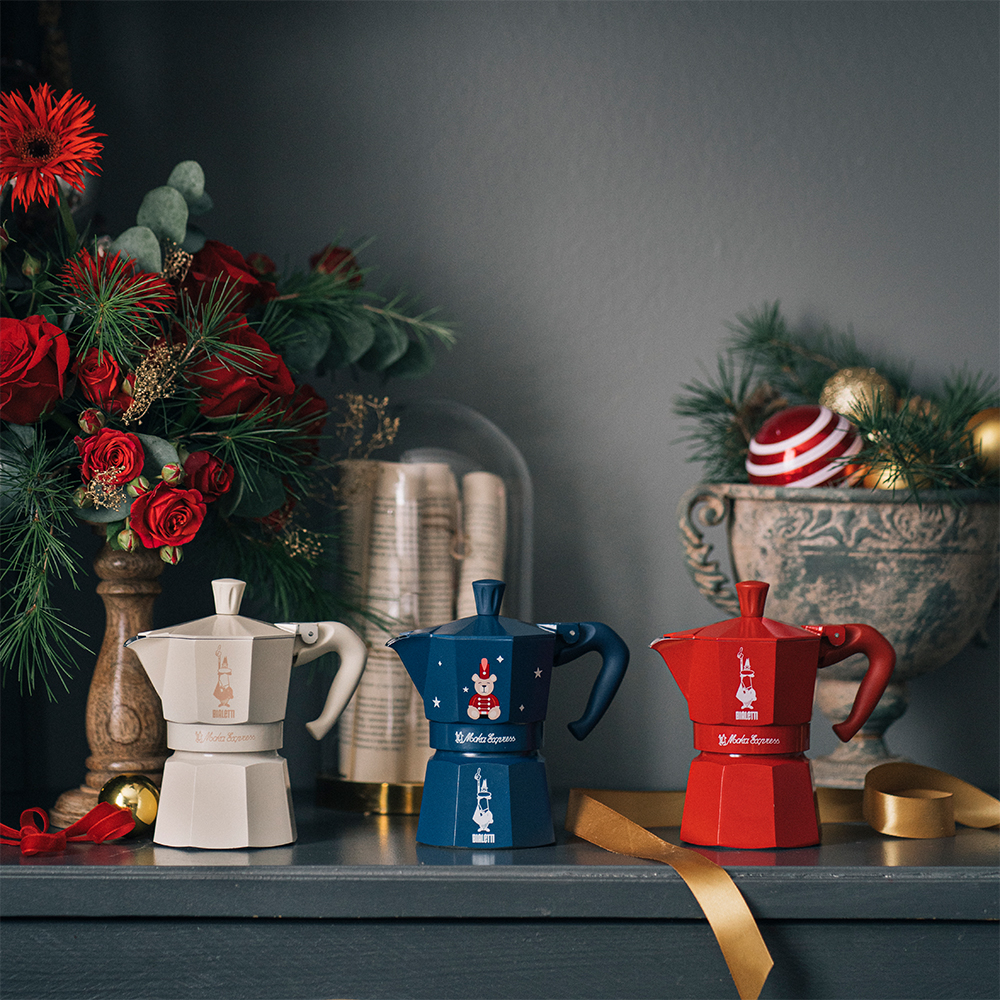 【BIALETTI 比亞樂堤】魔法記憶經典摩卡壺MOKA3杯份-嘉年華紅(義式濃縮/百年咖啡壺)