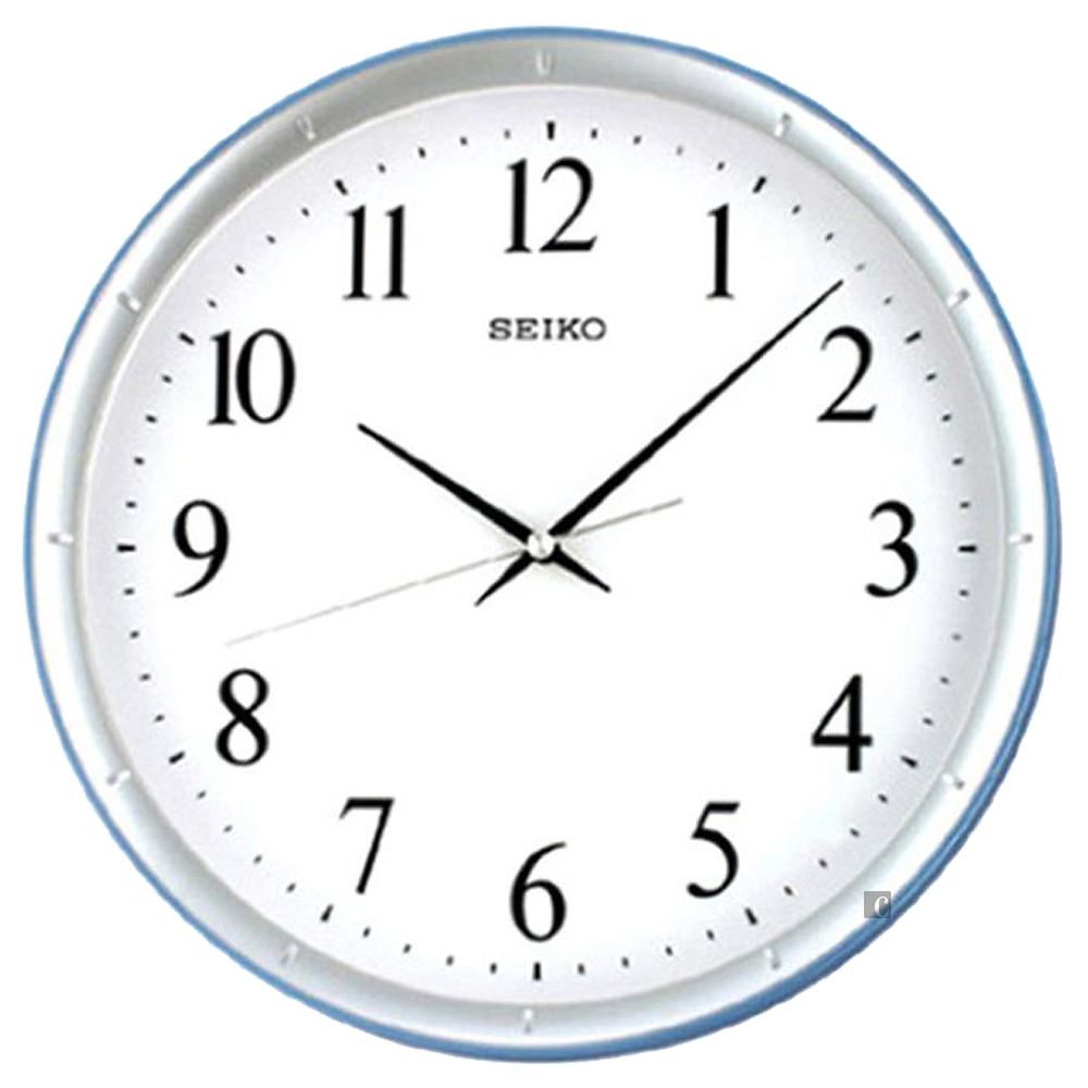 SEIKO 精工 指針式時尚時鐘 掛鐘-銀框 (QXA378L)
